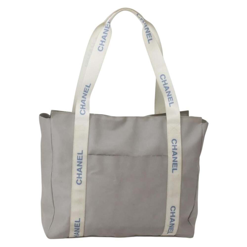 Chanel Nylon Tote Bag Gray